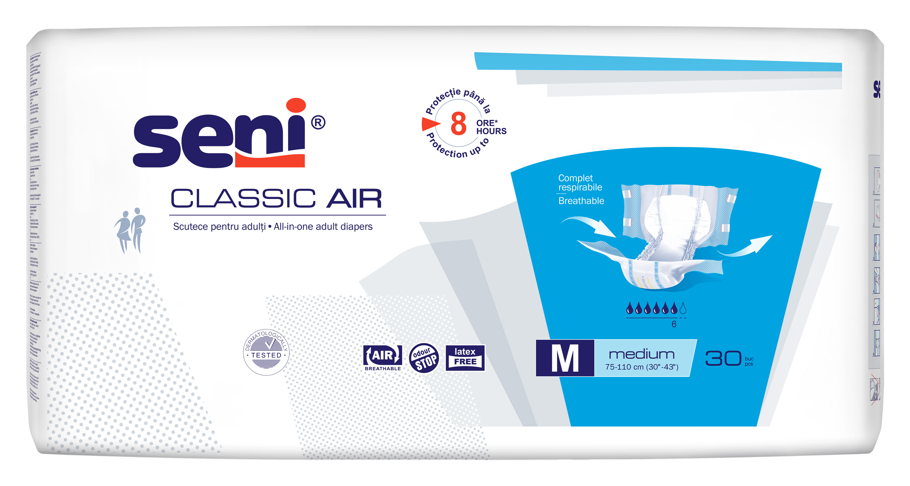 Підгузки для дорослих SENI CLASSIC AIR medium.(30 шт.)